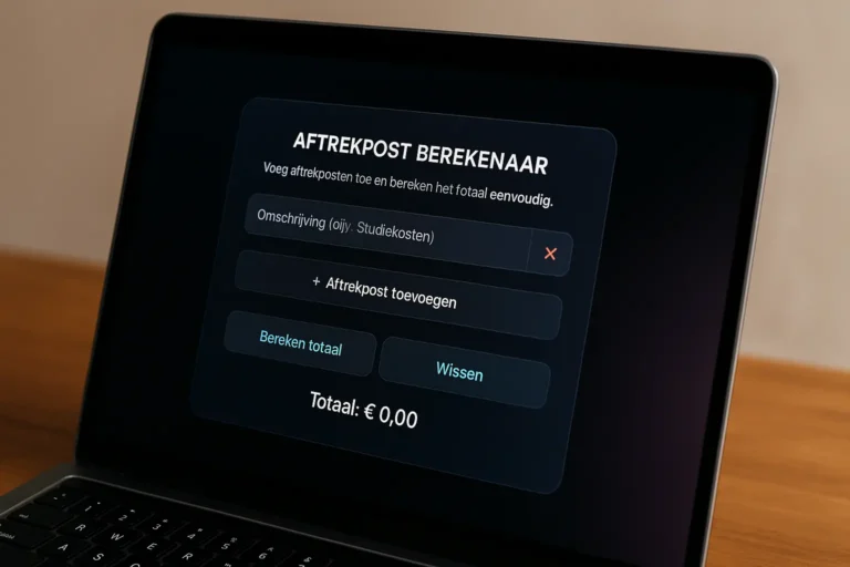 Aftrekpost Berekenaar
