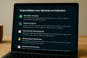 Hulpmiddelen voor tijdzones en kalenders