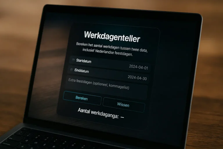Werkdagenteller