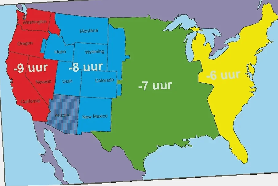 tijdverschil Nederland en Denemarken