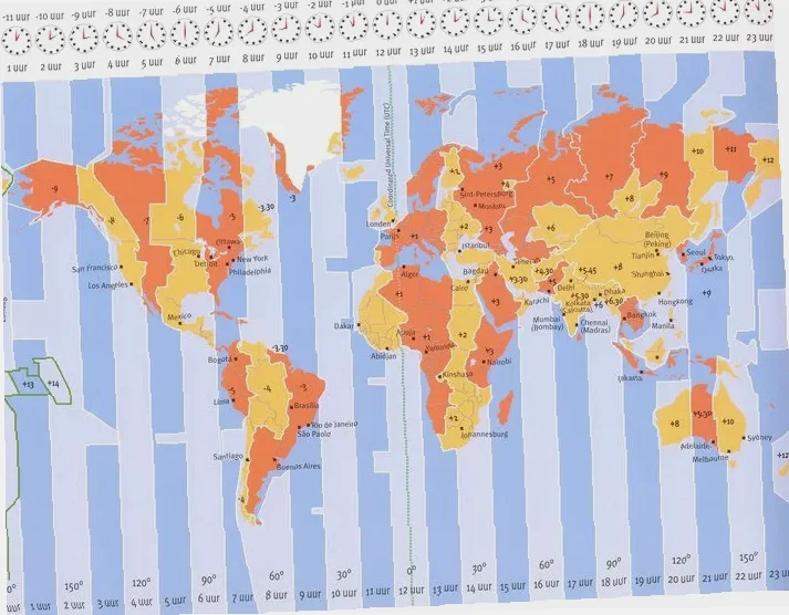 tijdverschil Nederland en Kaapverdië