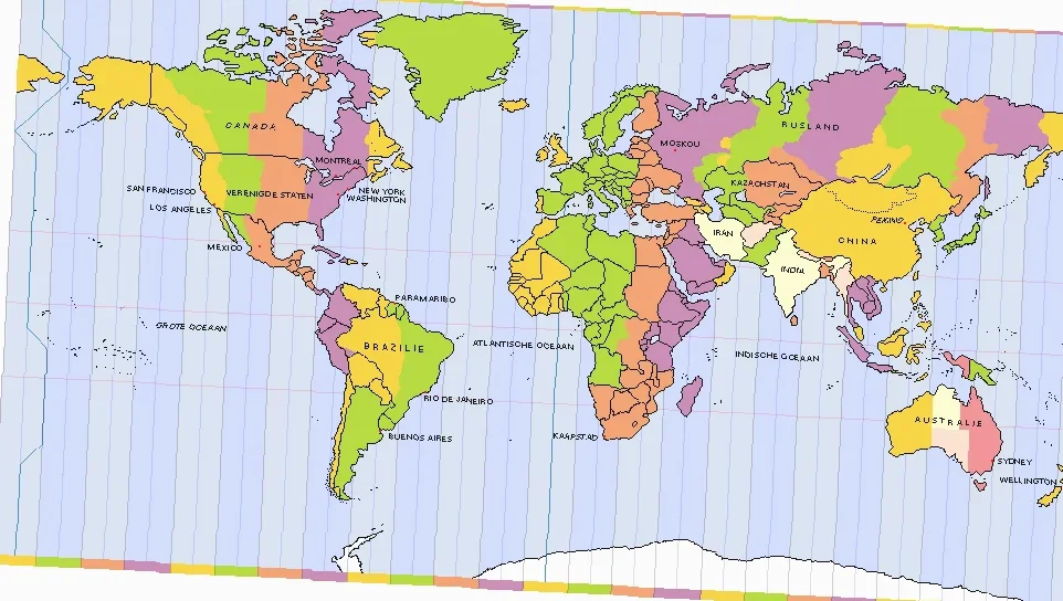 tijdverschil Nederland en Kiribati