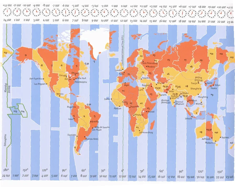 tijdverschil Nederland en Seychellen