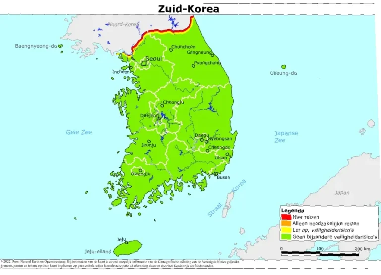 tijdverschil Nederland en Zuid-Korea