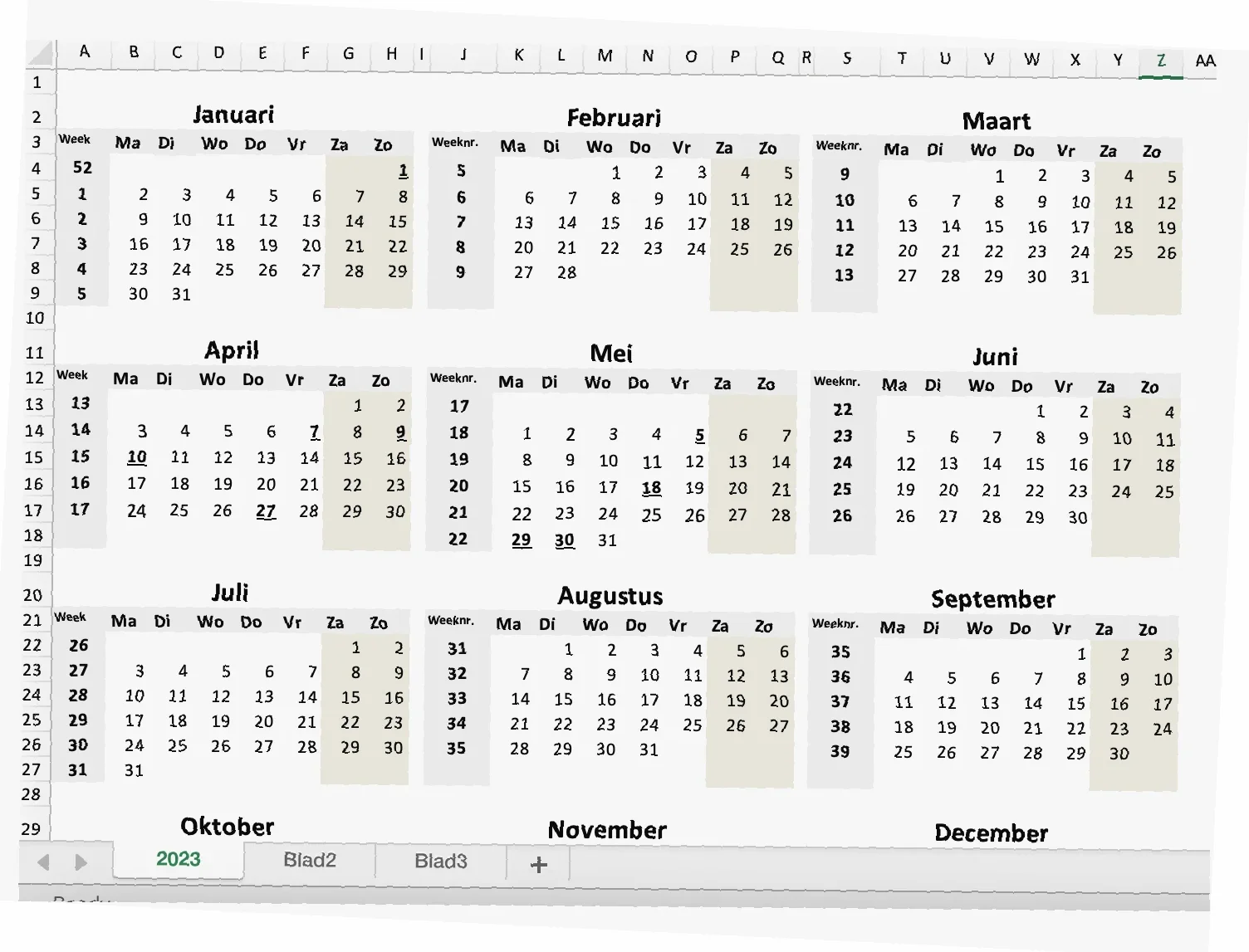 welke dag is het over 7 dagen